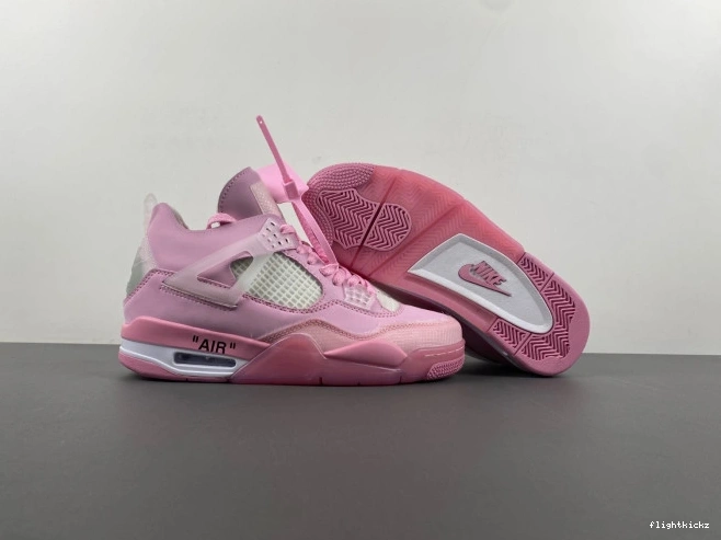 4 OFF-WHITE PINK JORDAN X 0806
